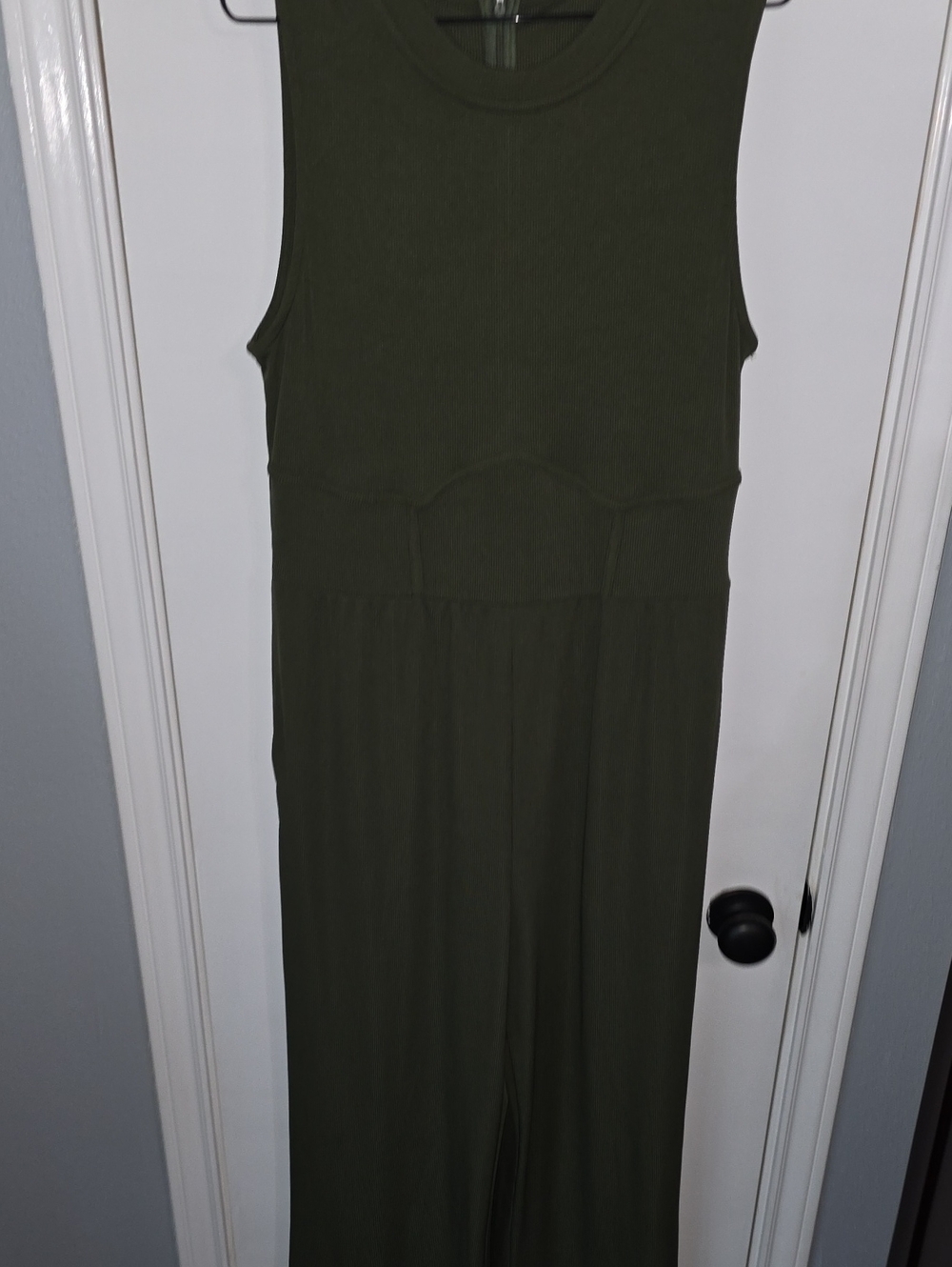 Cider Olive Green Sleeveless Jumpsuit Sz 0XL